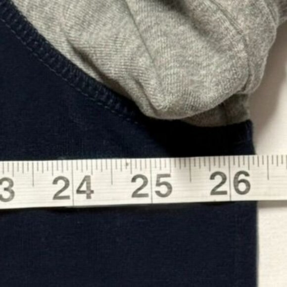 St Johns Bay Mens Legacy Henley Shirt XXL Navy & Gray Long Sleeve Excellent - Picture 4 of 7